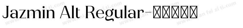 Jazmin Alt Regular字体转换